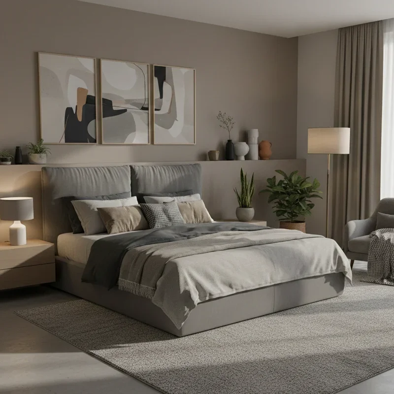 Taupe and Grey Bedroom Ideas