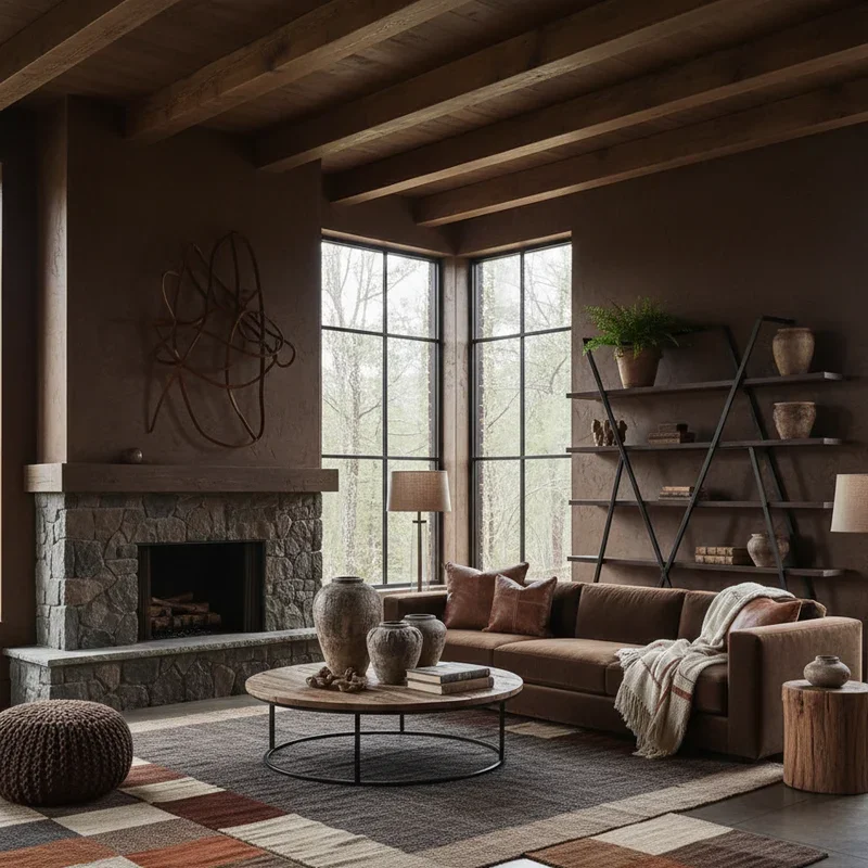 Dark Brown Living Room Ideas