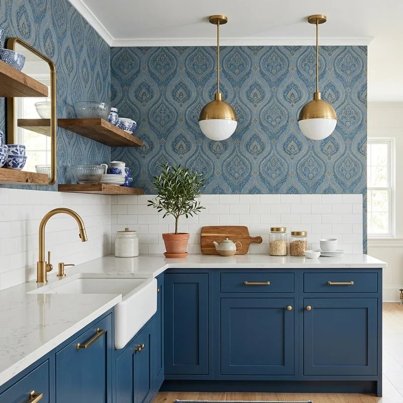 Blue and Gold Kitchen Ideas