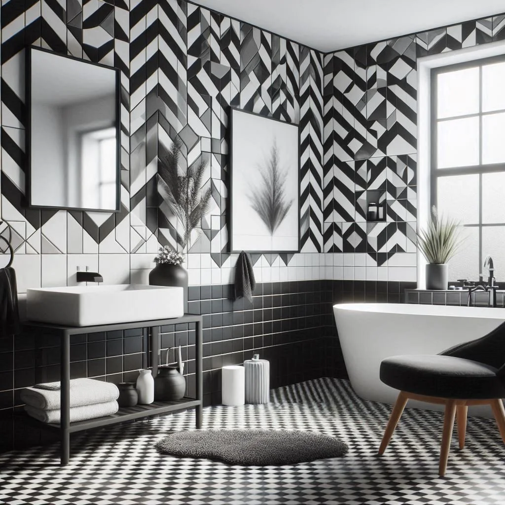 15 Black, White, and Grey Bathroom Ideas for Sleek Style