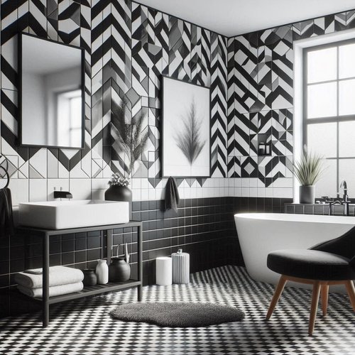 15 Black, White, and Grey Bathroom Ideas for Sleek Style