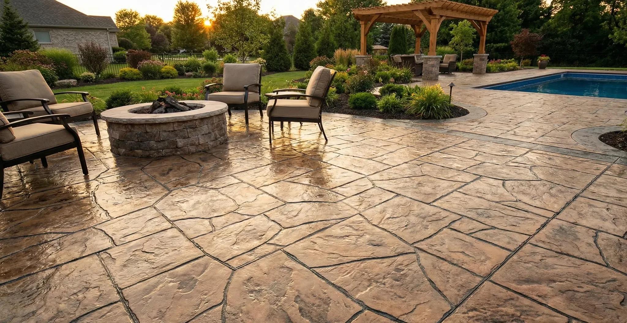 How Decorative Concrete Stamps Transform Outdoor Living Spaces