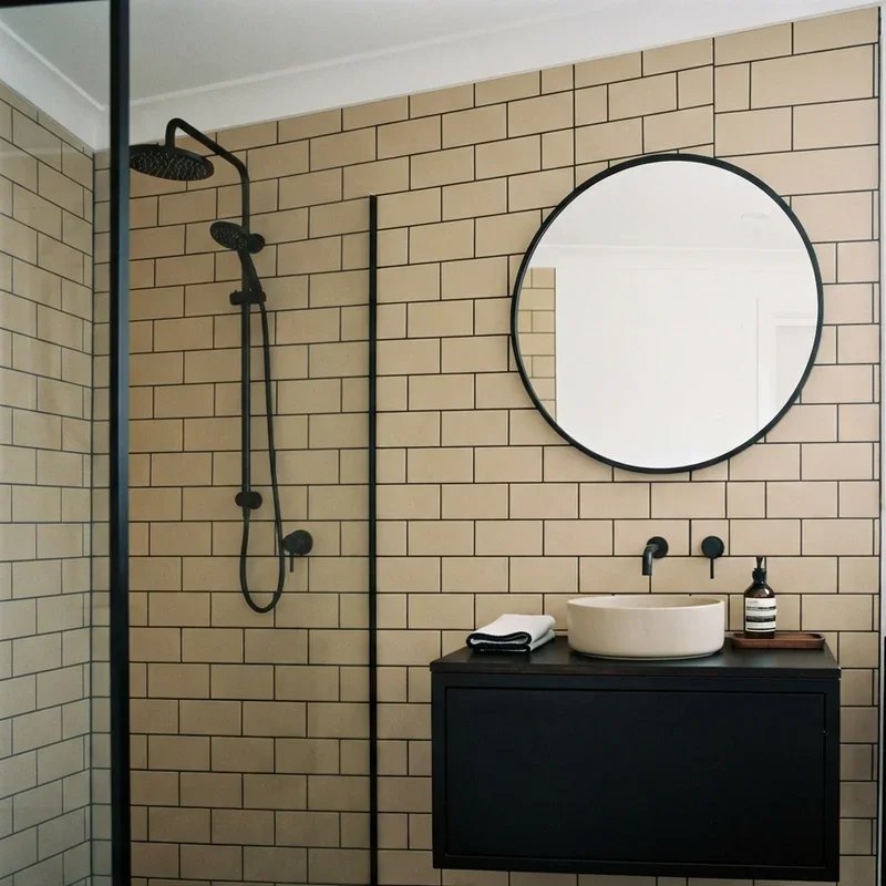 Black and Tan Bathroom Ideas