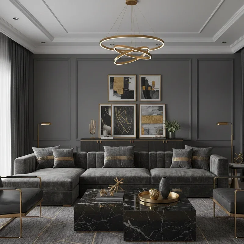 Dark Gray Living Room Ideas