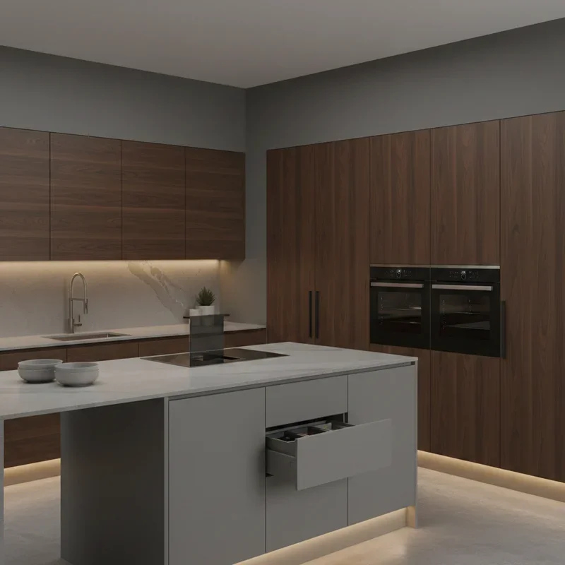 Grey and Brown Kitchen Ideas