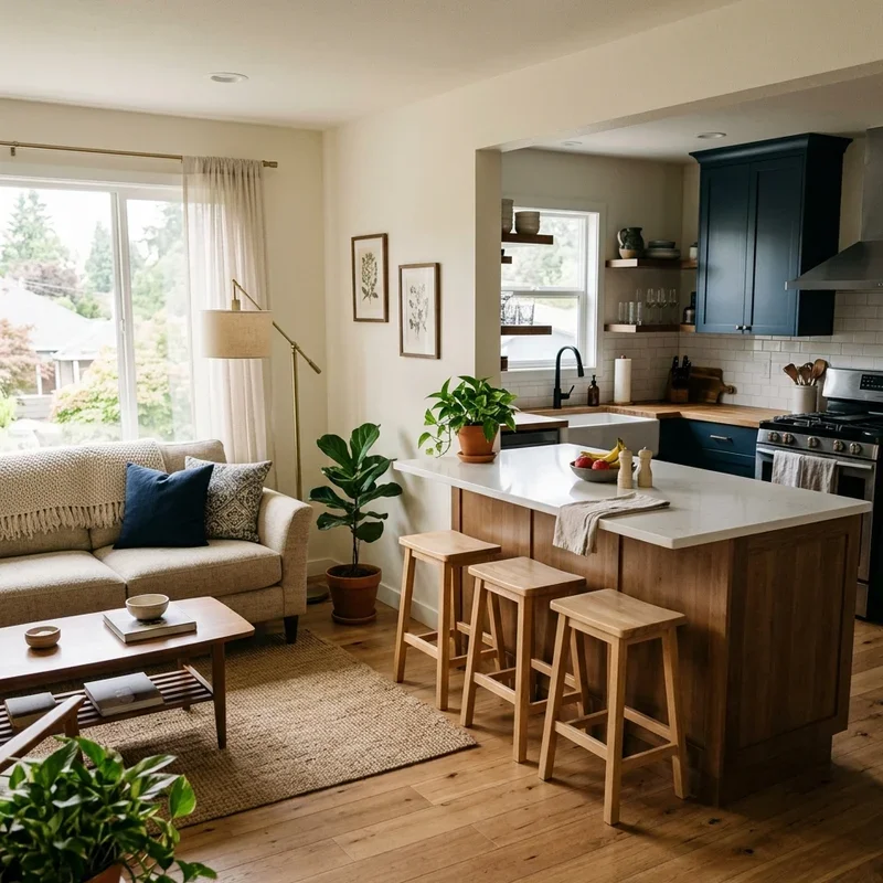 Living Room Kitchen Combo Ideas