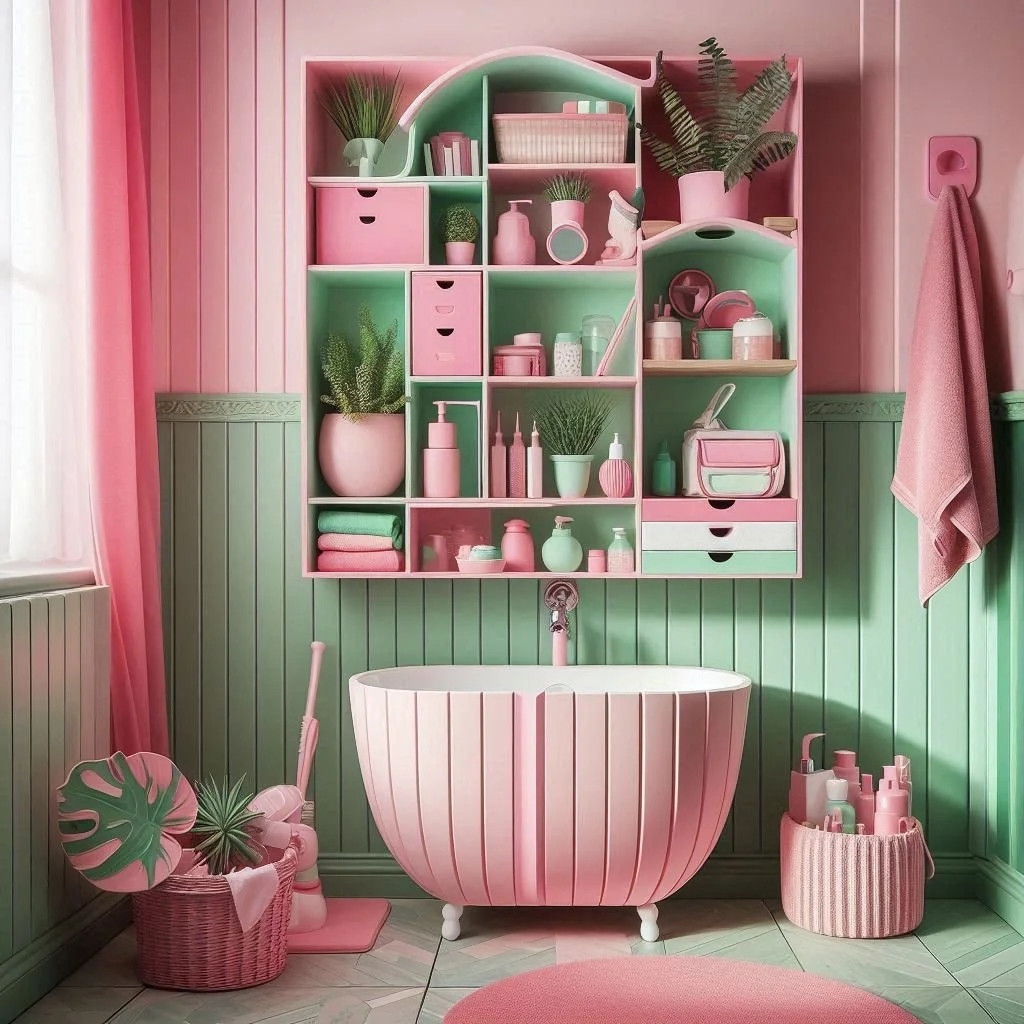 15 Pink and Green Bathroom Styles for a Bold Look