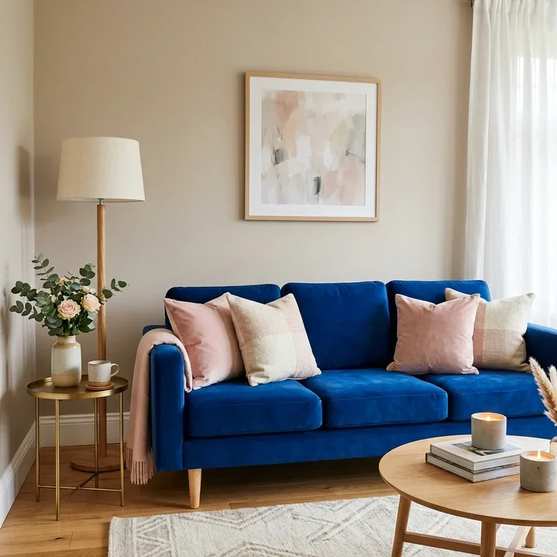 Royal Blue Couch Living Room Ideas