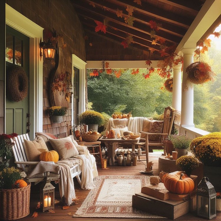 15 Must-Try Farmhouse Fall Porch Decor Ideas for Stunning Autumn Vibes ...