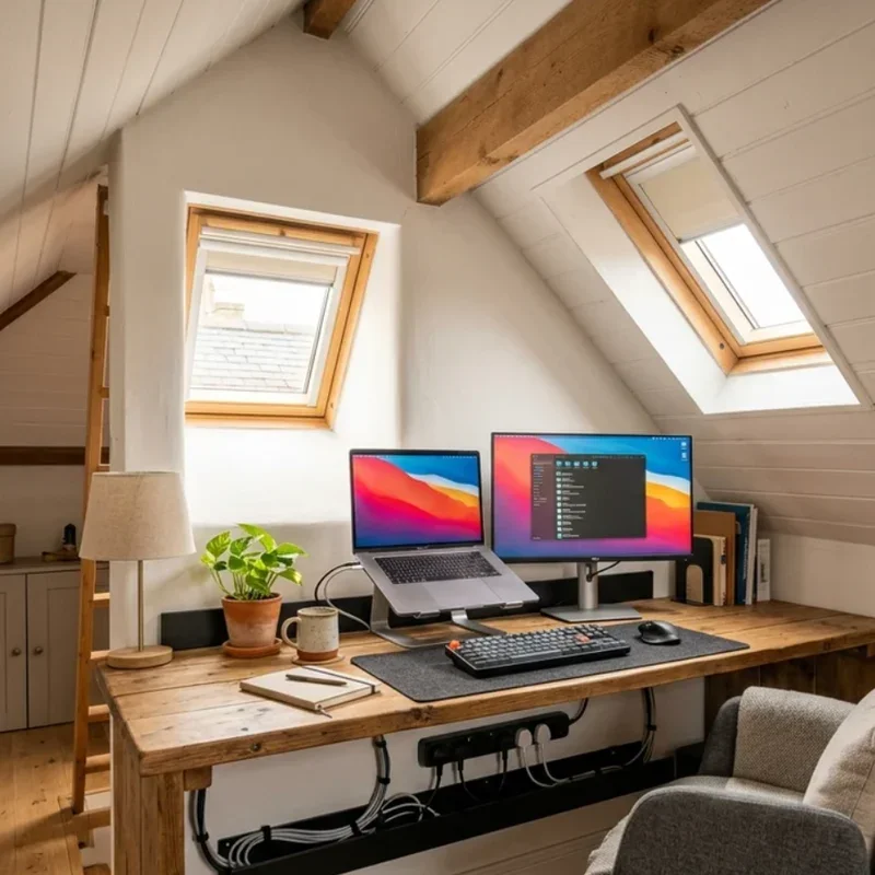Small Attic Office Ideas