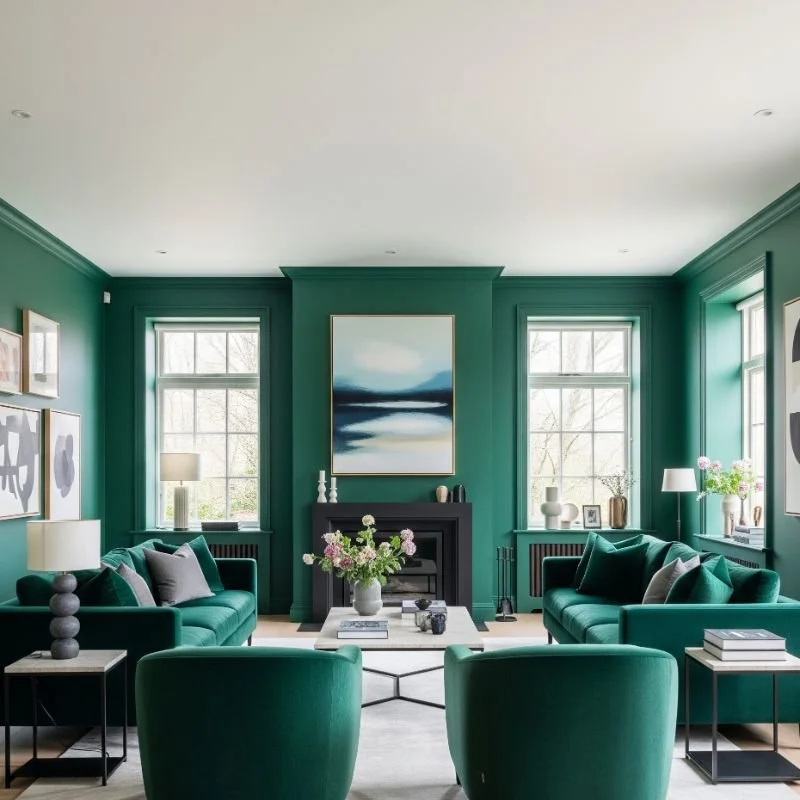 15 Emerald Green Living Room Ideas with Charm