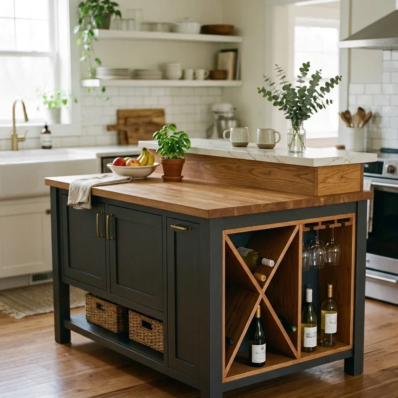 Two Tier Kitchen Island Ideas