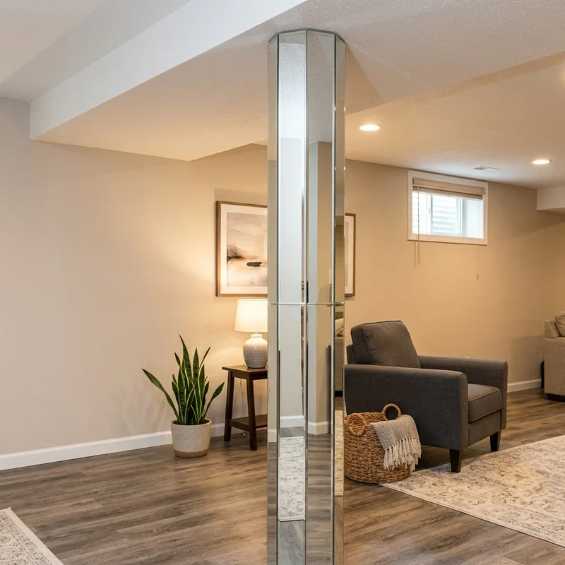 Basement Pole Ideas