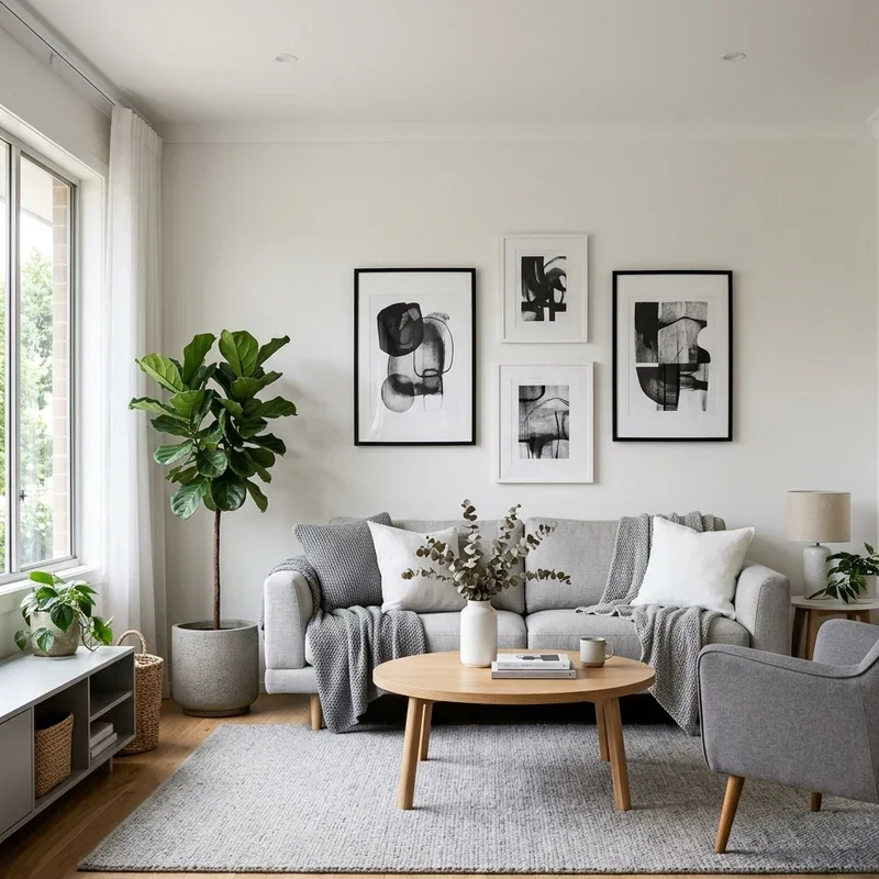 White and Gray Living Room Ideas