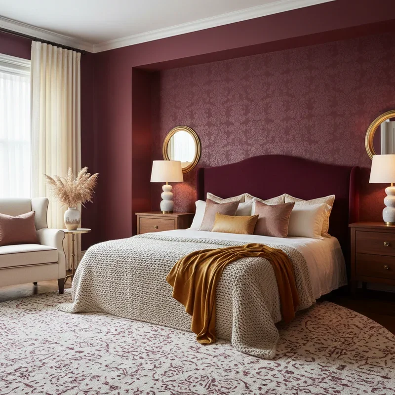 Burgundy Bedroom Ideas