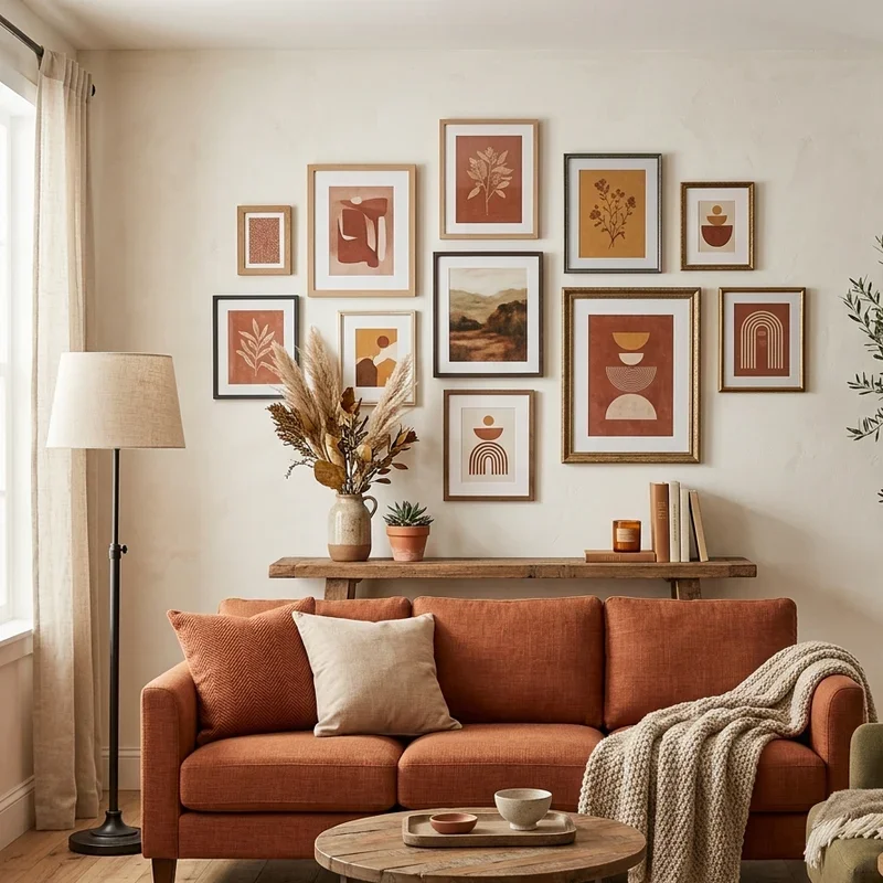 Rust Living Room Ideas