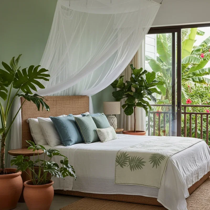 15 Tropical Bedroom Ideas for a Vacation Feel at Home