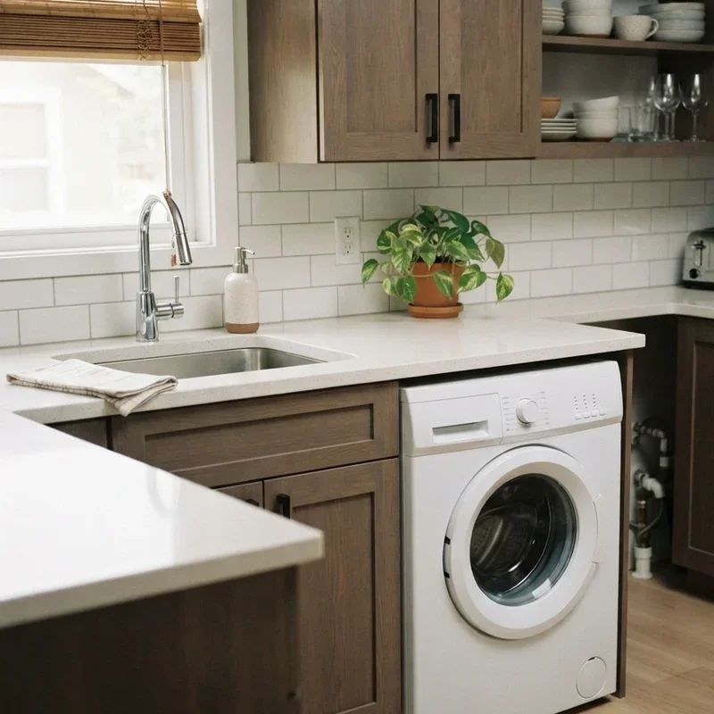 Washing Machine in Kitchen Ideas