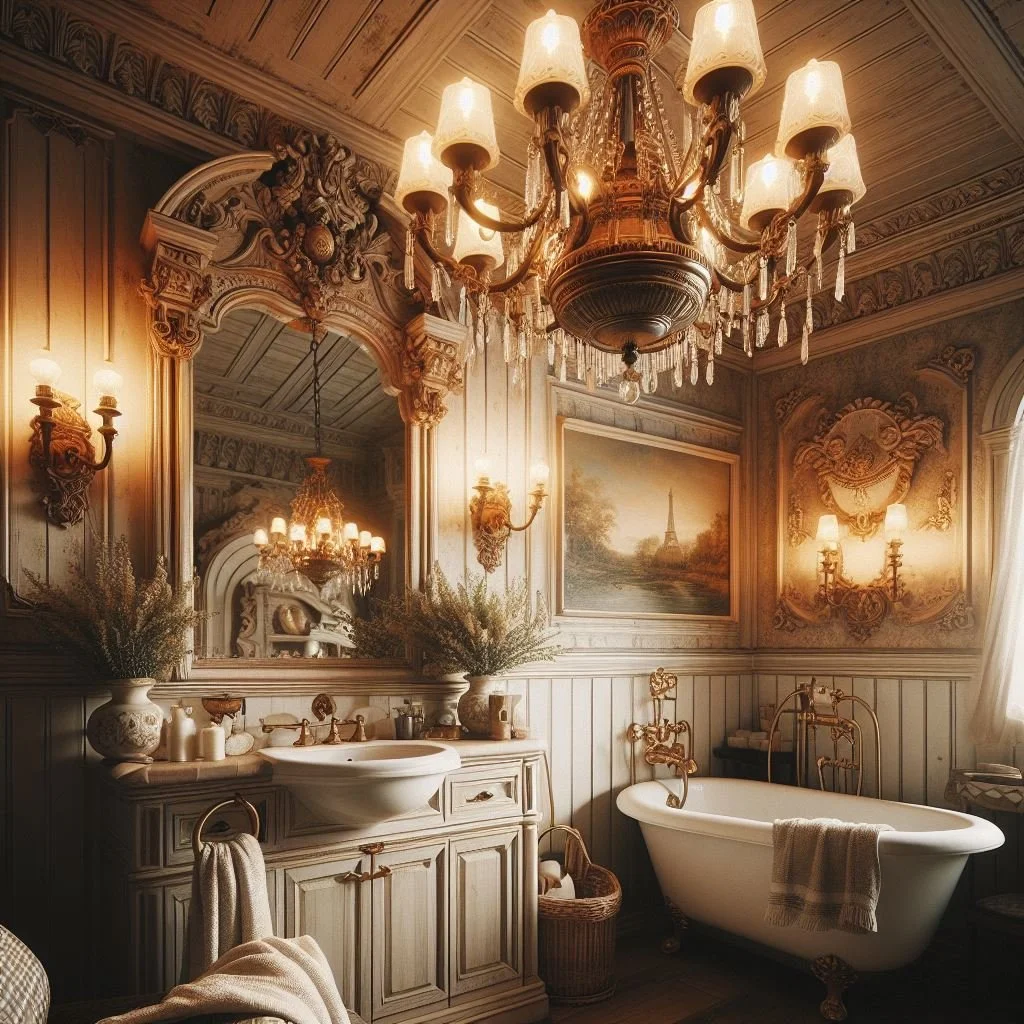 "10 Stylish Ideas for a Cozy French Country Small Bathroom Design"