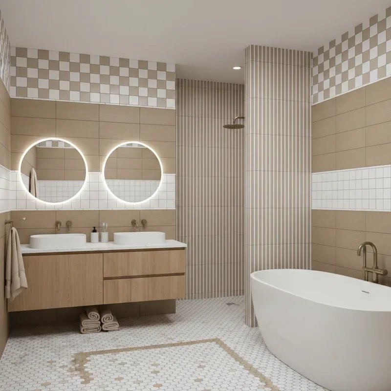 Tan and White Bathroom Ideas