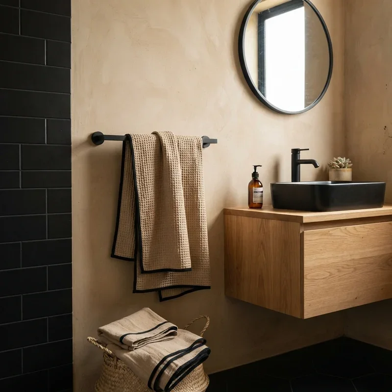 Black and Tan Bathroom Ideas