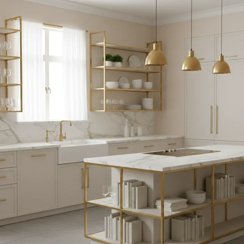 Gold Kitchen Ideas