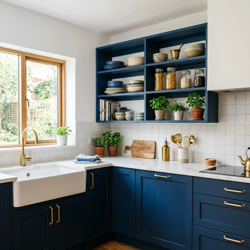 Blue and Gold Kitchen Ideas