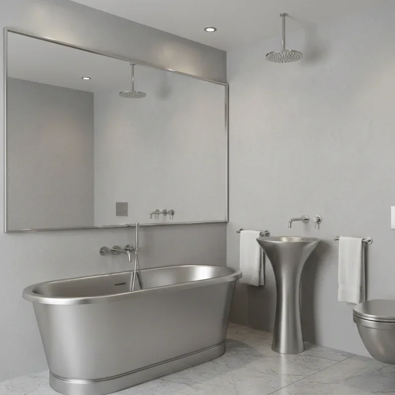 Silver Bathroom Ideas