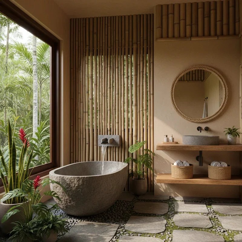 Tropical Bathroom Ideas