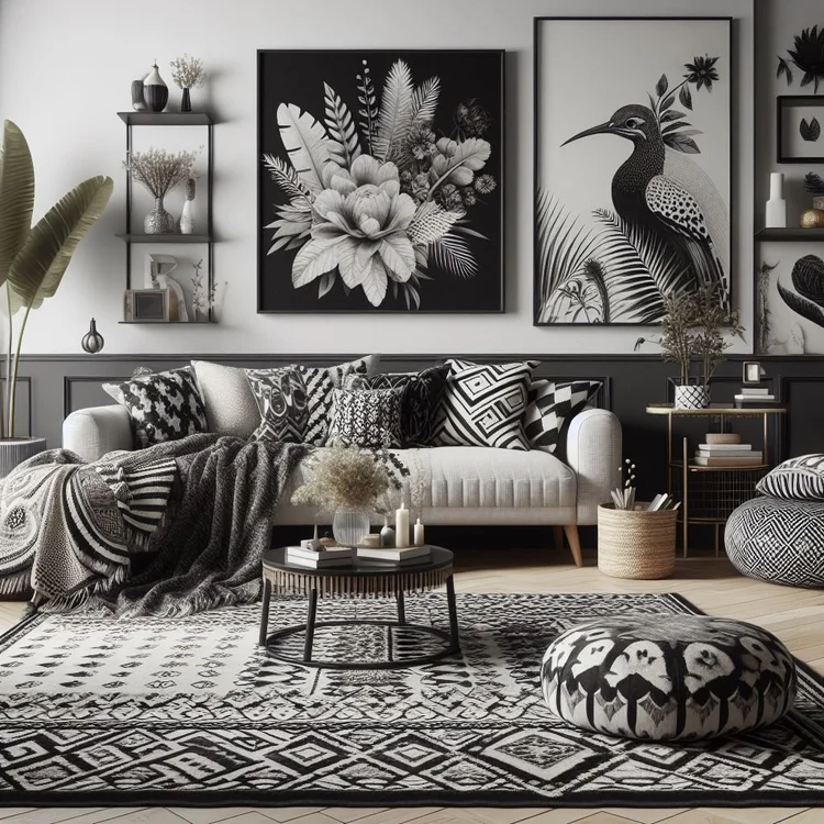 15 Chic Black and White Home Decor Ideas for Elegance