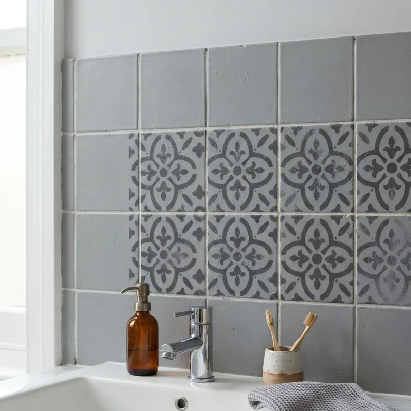 Grey Bathroom Tile Paint Ideas