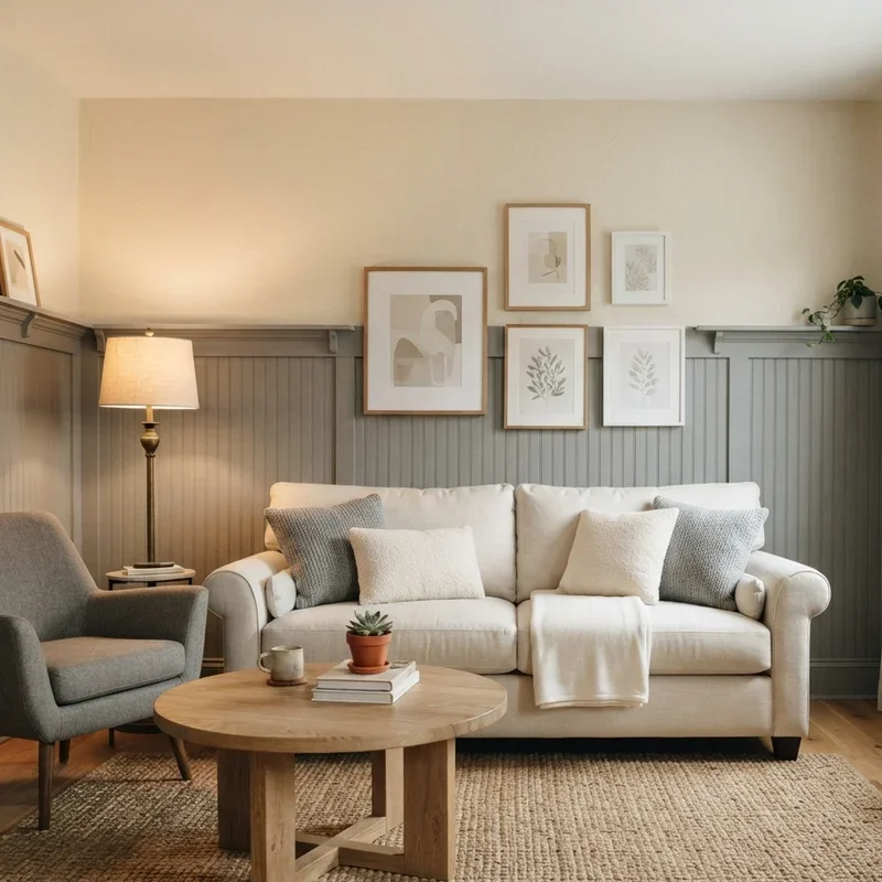Cream and Gray Living Room Ideas