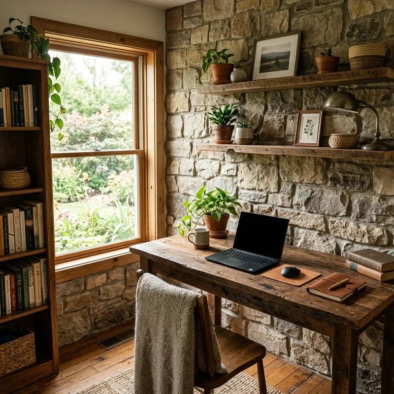 Small Rustic Office Ideas