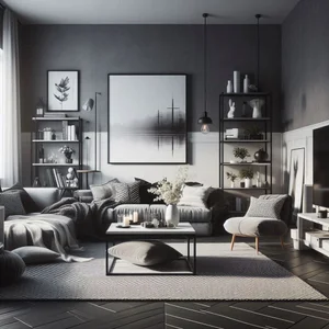 15 Black, White, and Grey Living Room Ideas