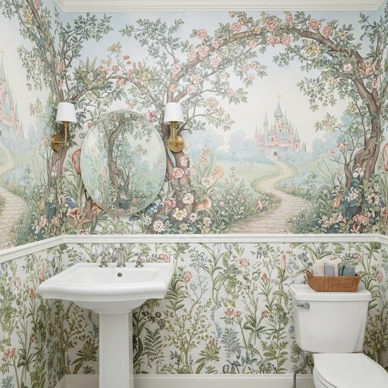 Powder Room Wallpaper Ideas