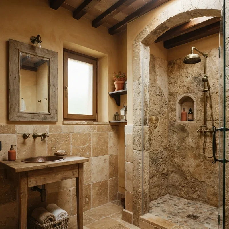 Small Tuscan Bathroom Ideas