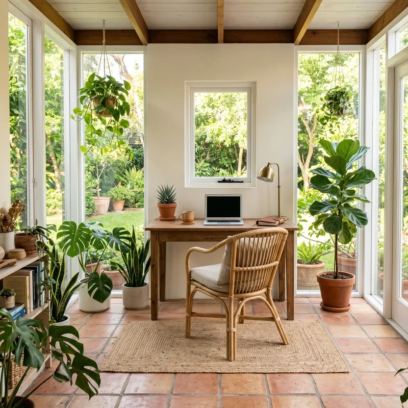 Sun Room Office Ideas