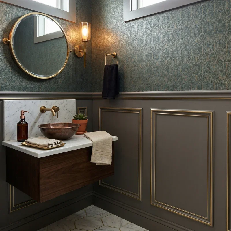 Powder Room Wainscoting Ideas