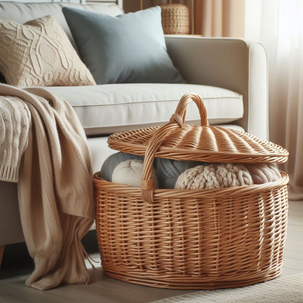Living room throw pillow storage sale