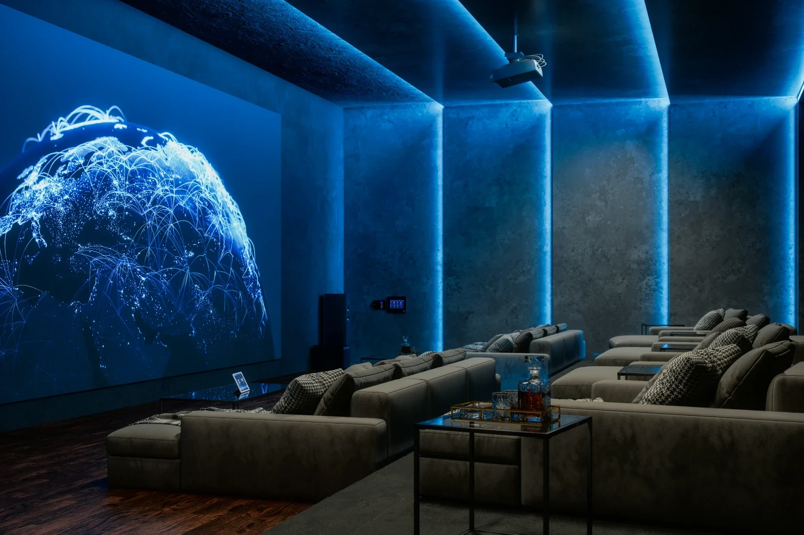 The Elite Media Room Layout: Premium Leather Seating Configurations for Upscale Entertaining