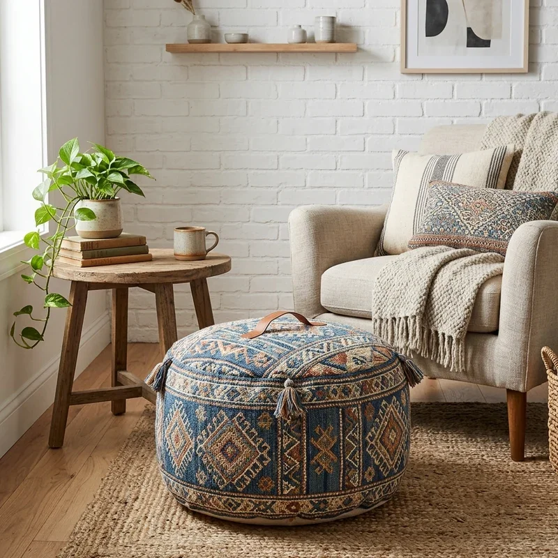 Pouf Living Room Ideas