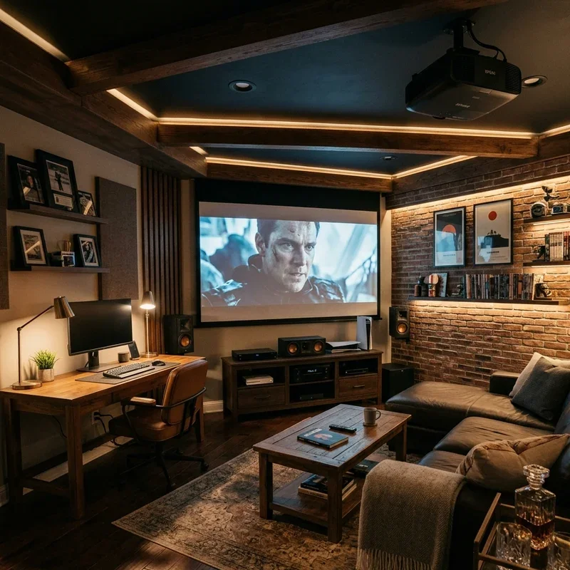 Home Office Man Cave Ideas