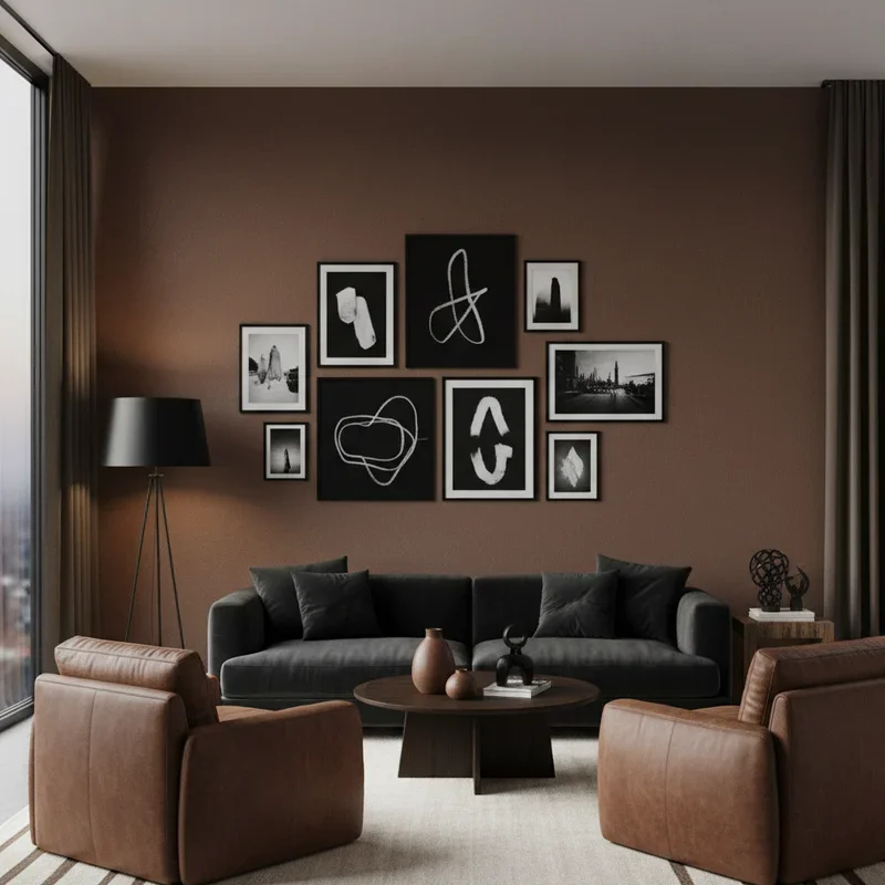 Black and Brown Living Room Ideas