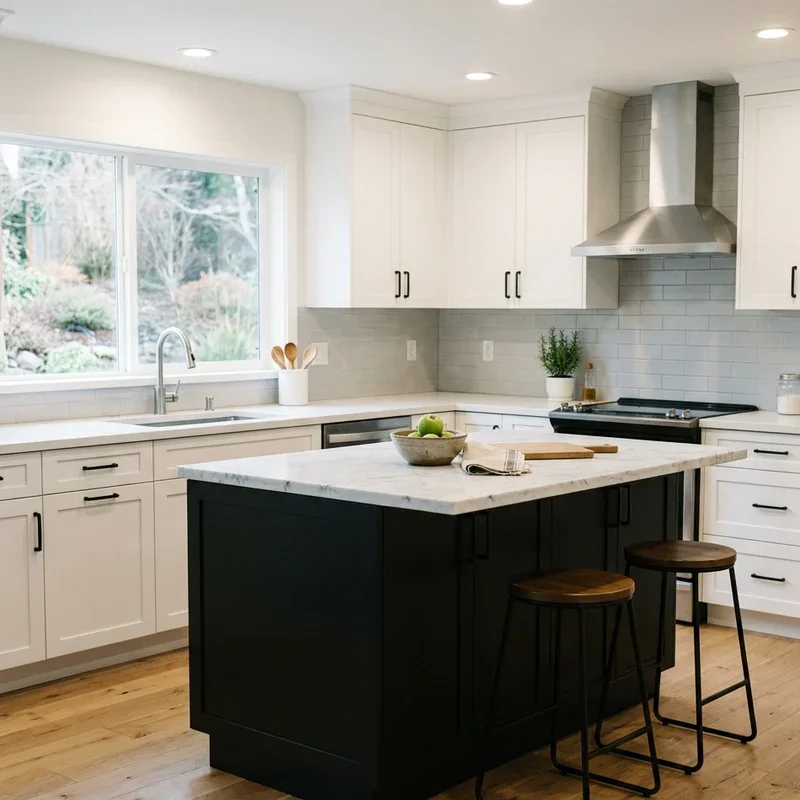 Black and White Kitchen Cabinet Ideas