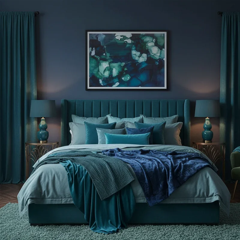 Dark Teal Bedroom Ideas