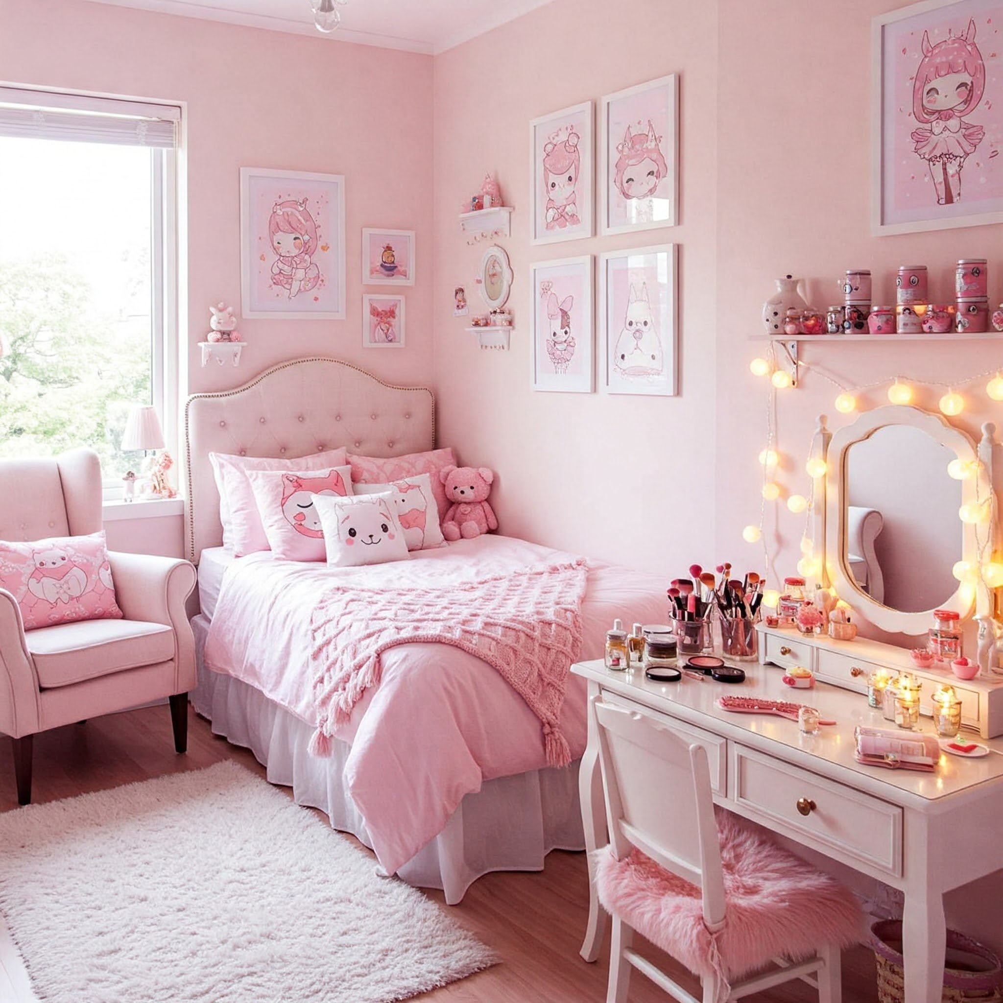 Girls Bedroom Ideas Pink