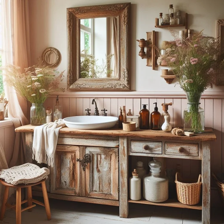 15 Enchanting Cottagecore Bathroom Ideas for Rustic Charm