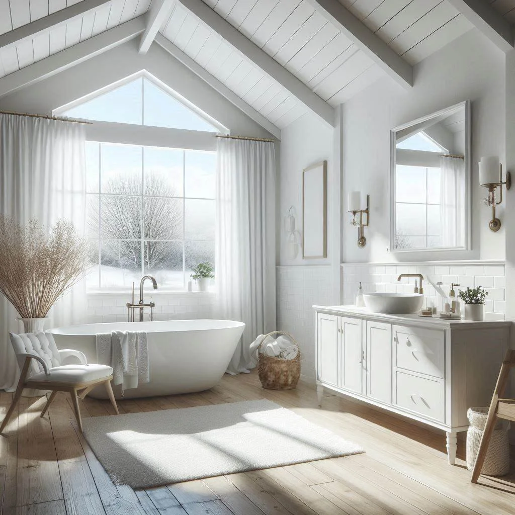 15 White Modern Farmhouse Bathroom Ideas for Timeless Style