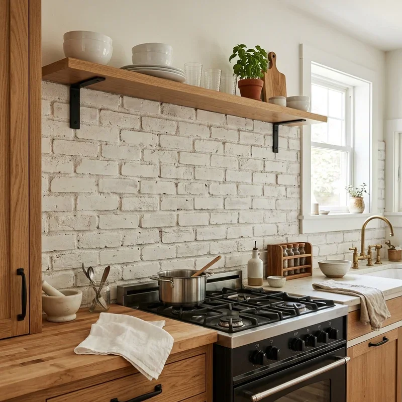 Brick Kitchen Backsplash Ideas