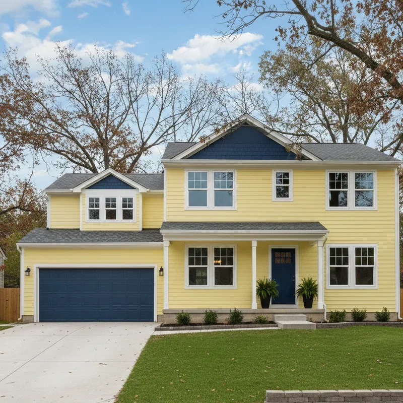 Yellow Siding House Ideas